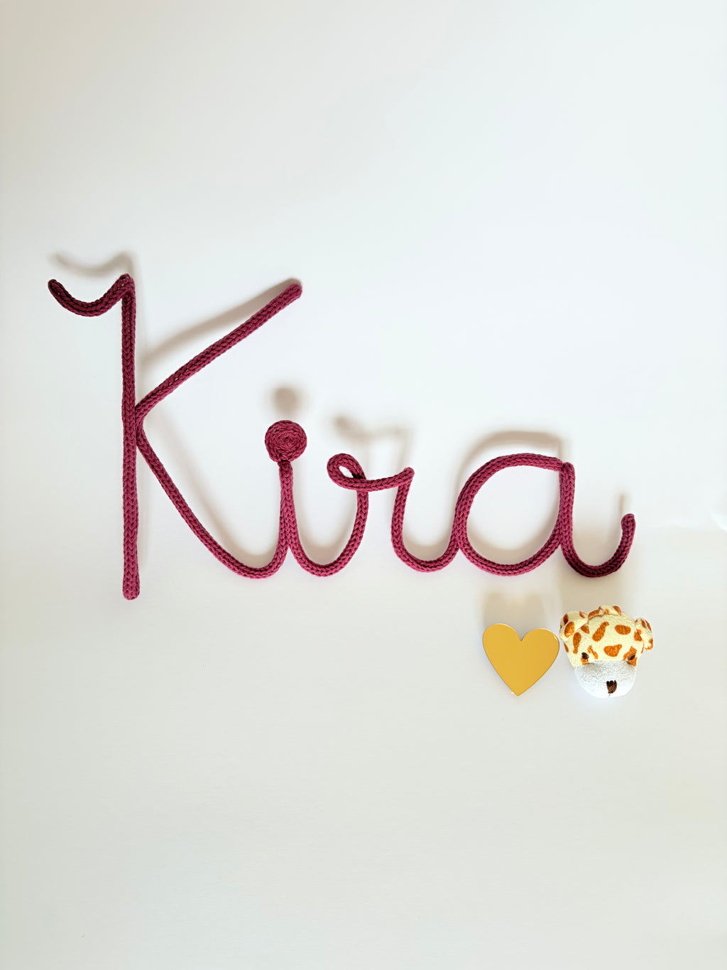 Knitted Wire Name Sign