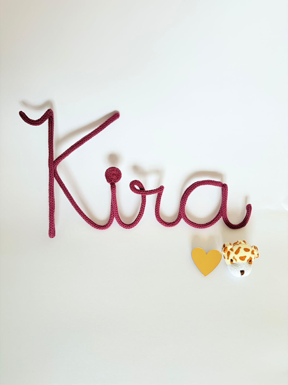 Knitted Wire Name Sign