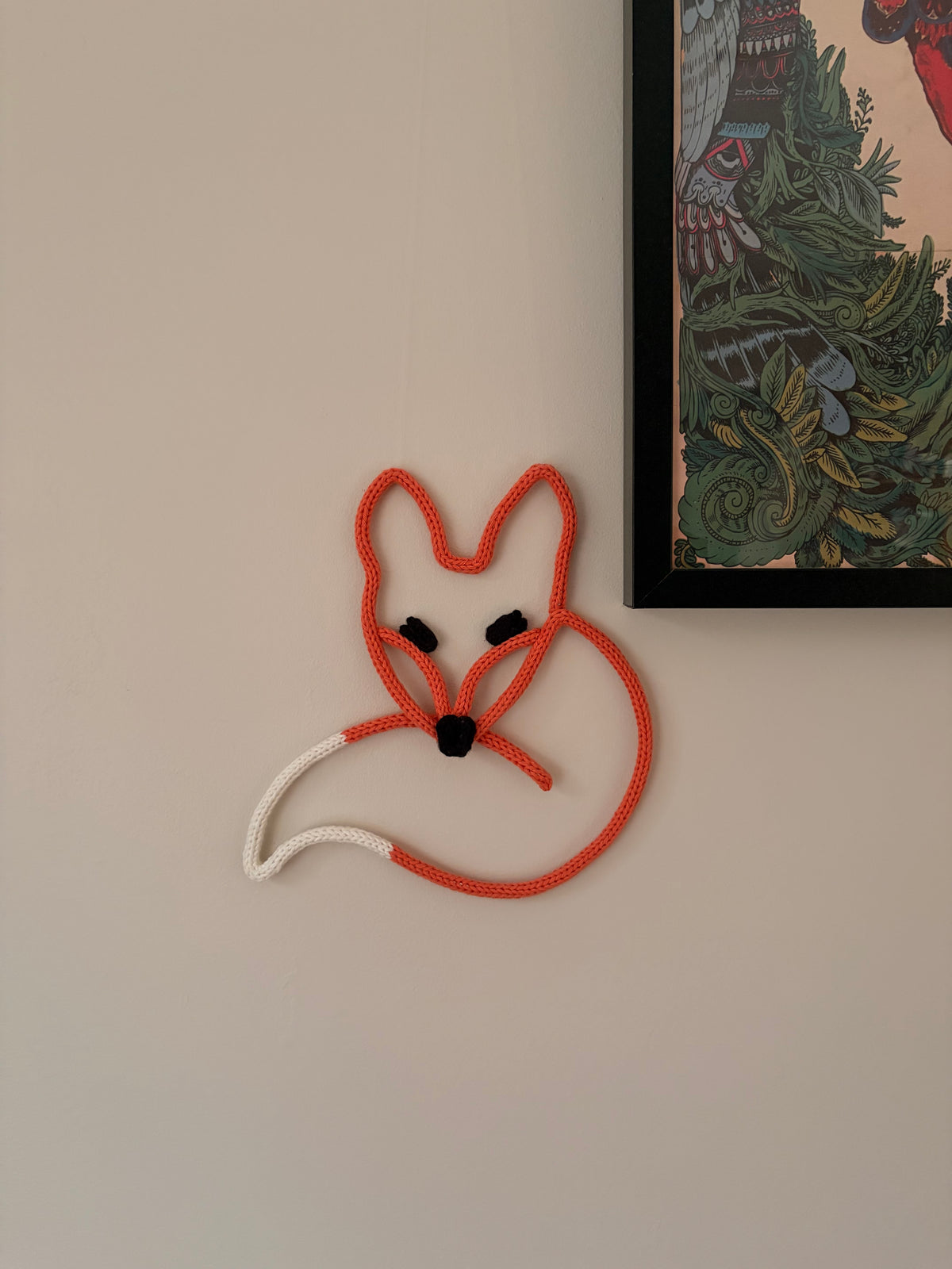 Whimsical Knitted Fox