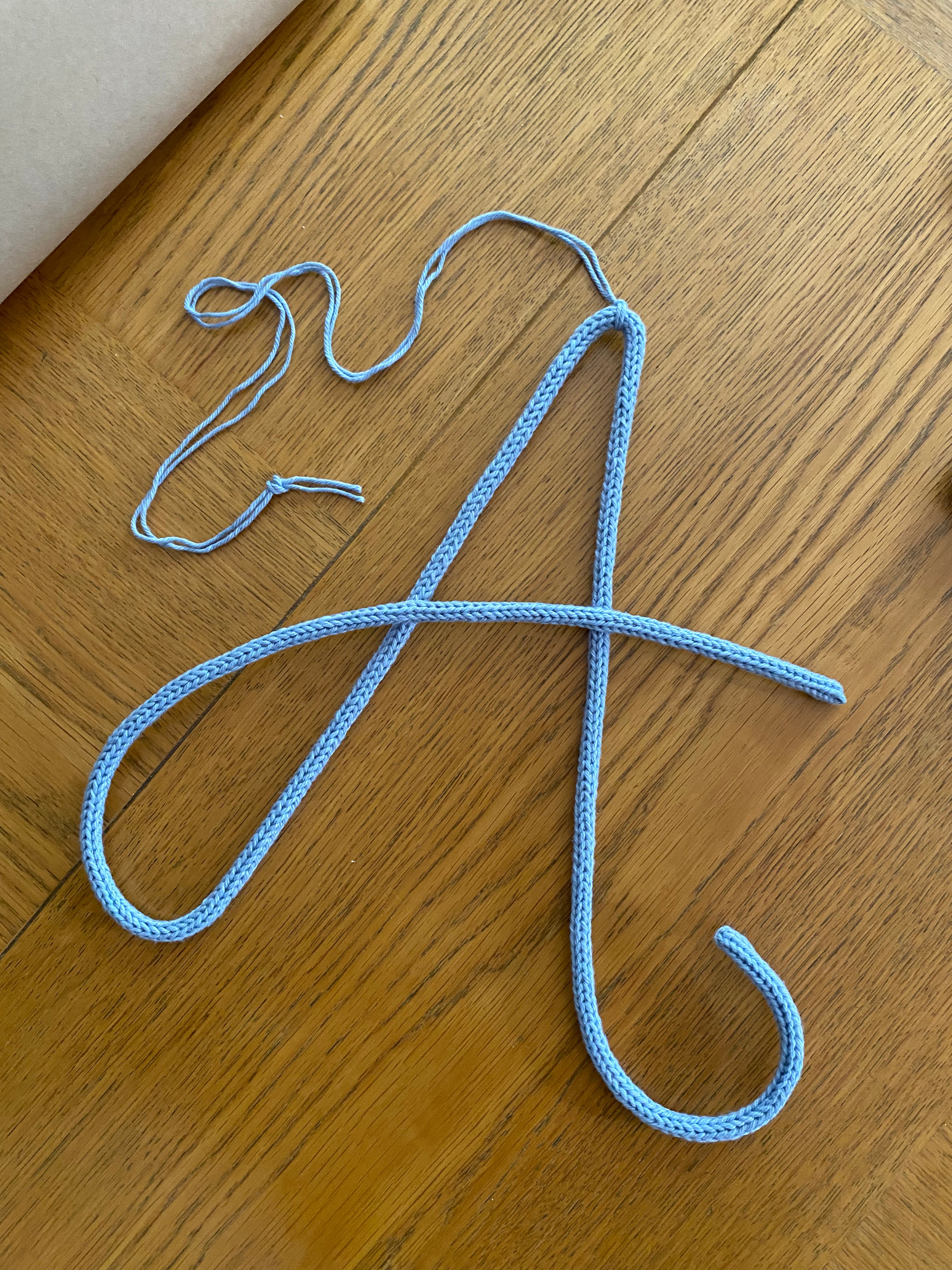 Knitted Wire Capital Letter